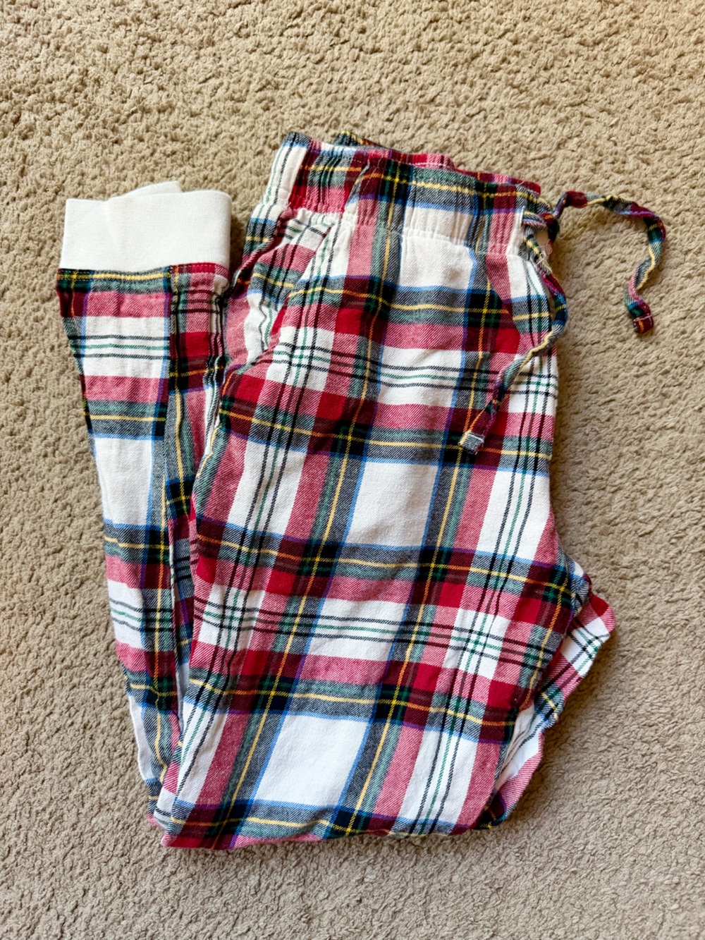Old Navy Red, White & Blue Plaid Sleep Joggers